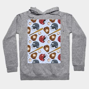 Baseball Pattern Art Hoodie